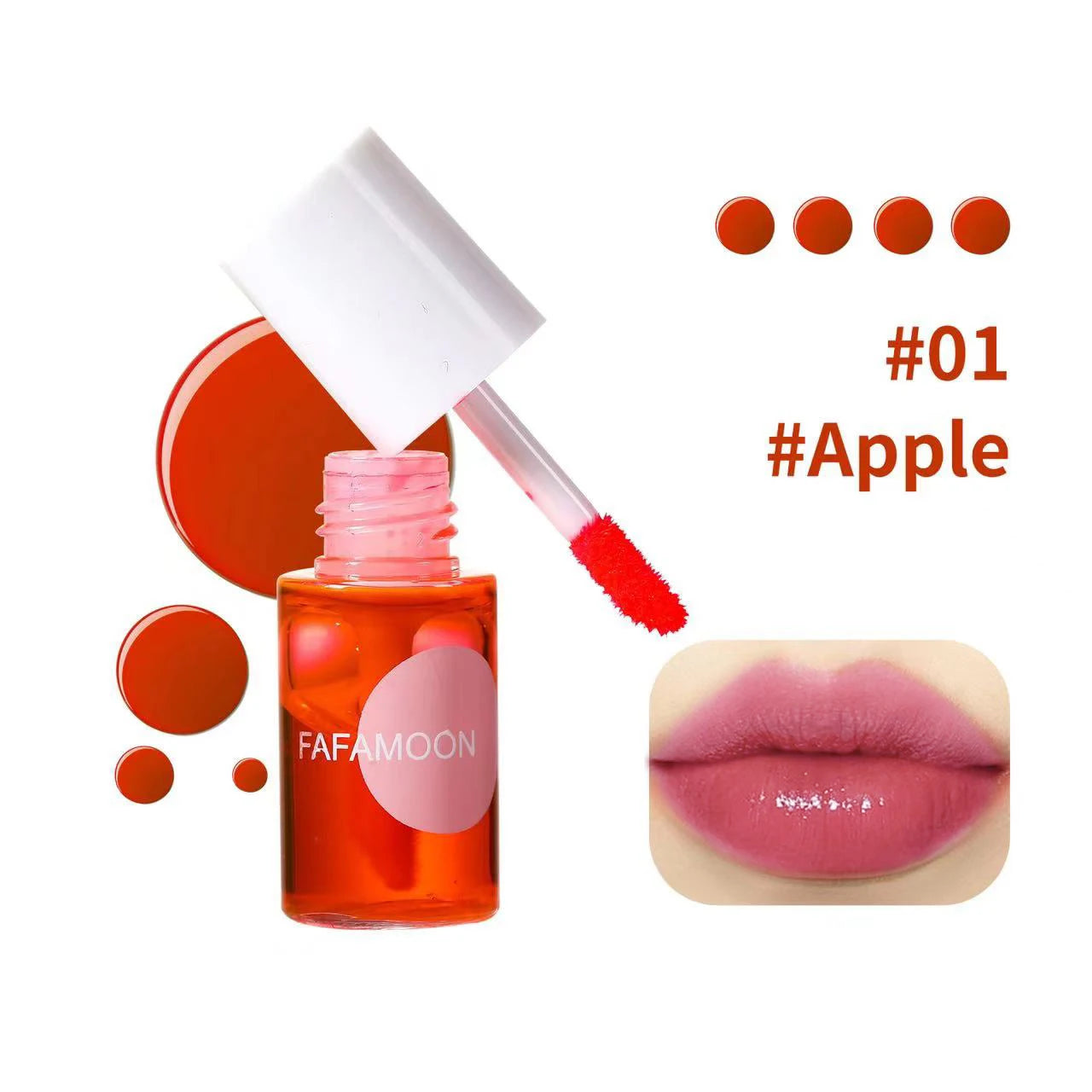 Fruity Water Gloss Lip Tint - Moisturizing Waterproof Liquid Color