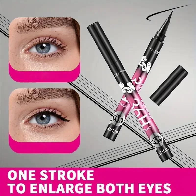 Waterproof Black Eyeliner Pencil Set - Smudge-Proof Beginner Makeup