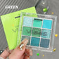 9-Color Glitter Eyeshadow Palette - Smokey Cool-Tone Makeup