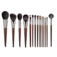 Natural Goat Hair Makeup Brush Set with Travel Case