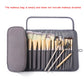 Waterproof Roll-Up Makeup Brush Bag - Travel Cosmetic Tool Organizer