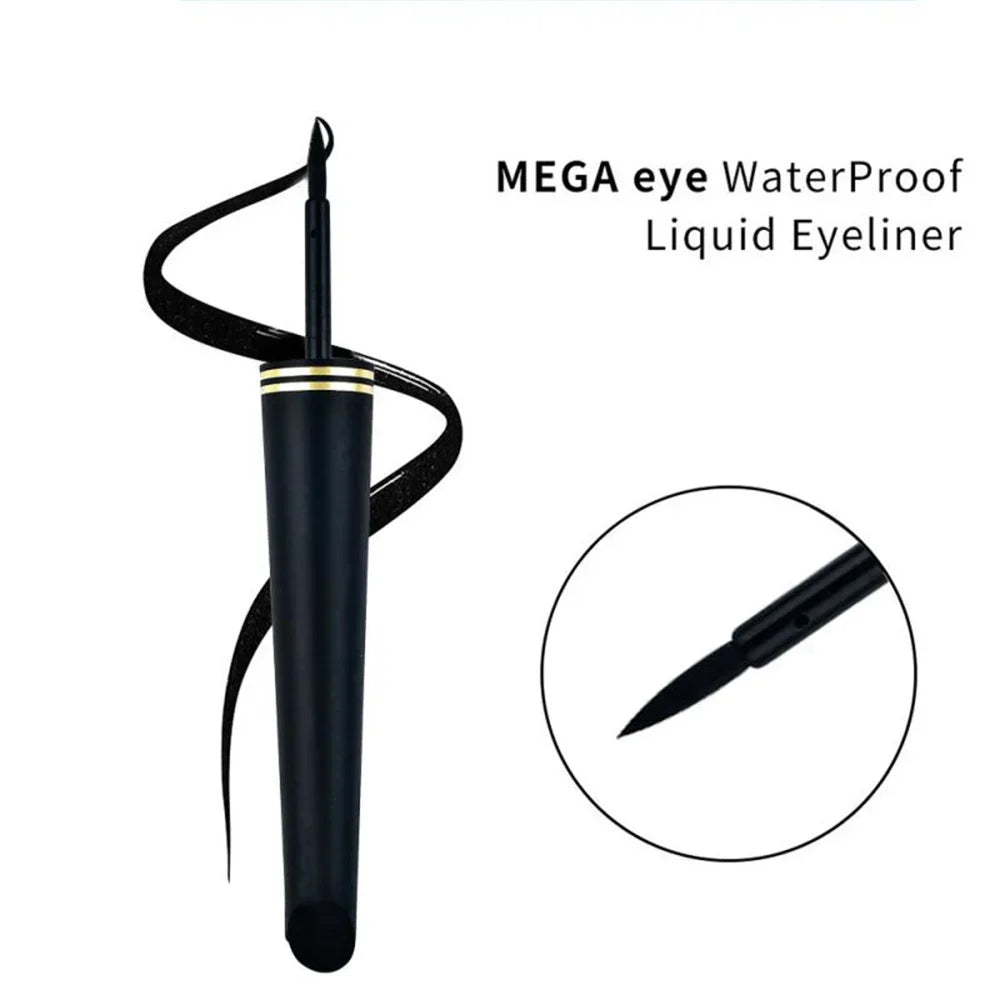 Black Liquid Eyeliner Pencil - Smooth Waterproof Quick-Dry Makeup