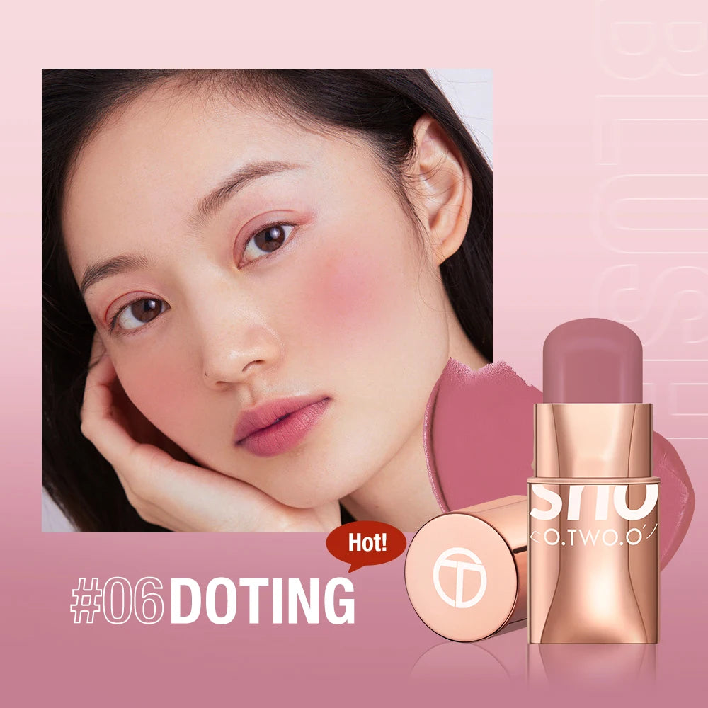 O.TWO.O High Pigment Blush Stick - Lip Cheek and Eye Cream