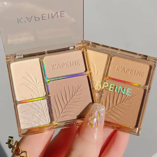 4-Color Blush Highlighter Contour Palette