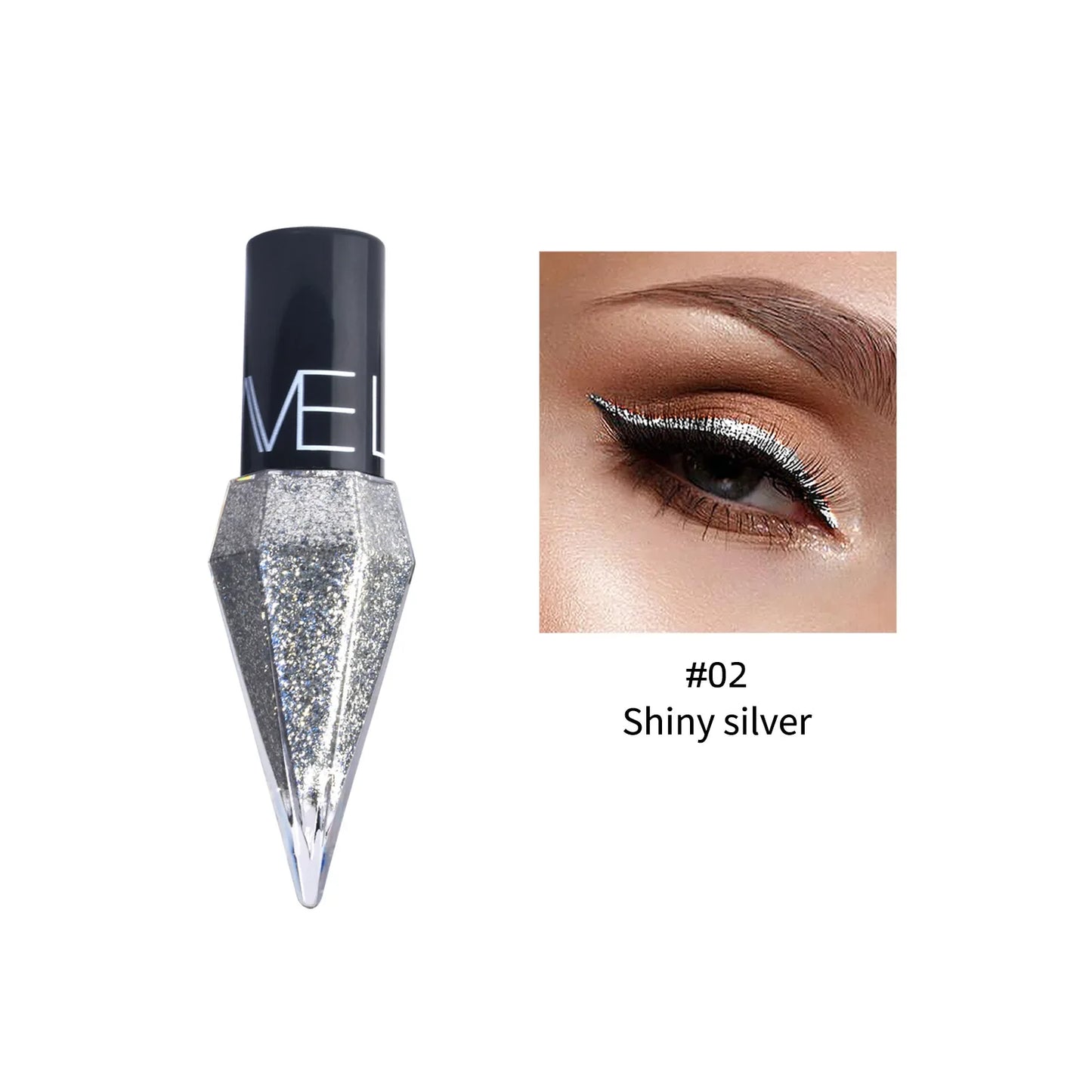 Diamond Glitter Liquid Eyeshadow Eyeliner - Rose Gold Korean Makeup