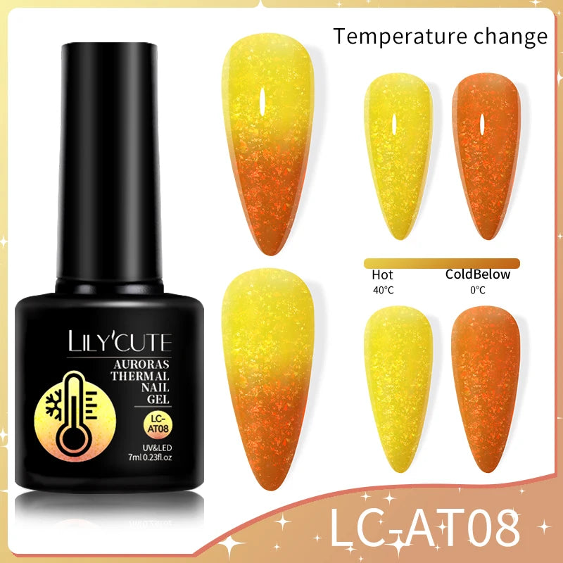 LILYCUTE 7ml Thermal Color-Changing Gel Nail Polish