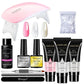 LIMEGIRL 15ml Extension Nail Gel Set with 6W LED Lamp