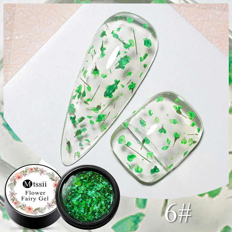 MTSSII Dried Flower Gel Nail Polish - Fairy Series Nail Art