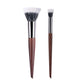 Natural Wood Goat Hair Stippling Brush - Powder and Contour Tool