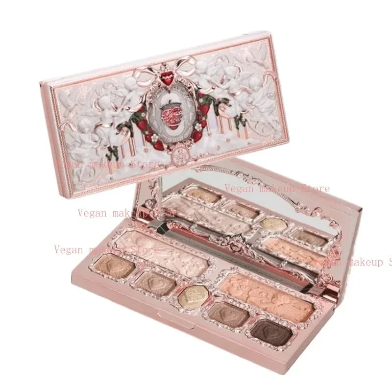 Flowerknows Strawberry Cupid Complexion Palette - Blush Eyeshadow Highlighter