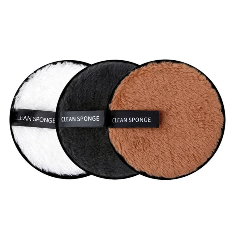 3-Piece Reusable Microfiber Makeup Remover Pad Set