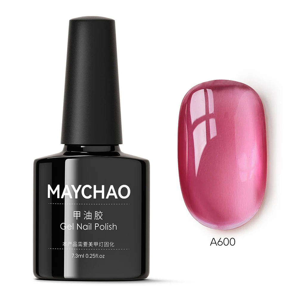 MAYCHAO 7.3ml Transparent Jelly Nude Gel Polish