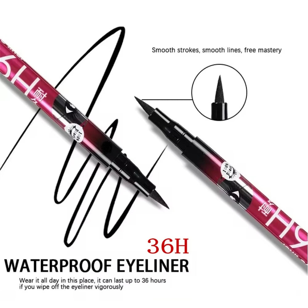 36H Black Liquid Eyeliner Pen - Waterproof Quick-Dry Makeup