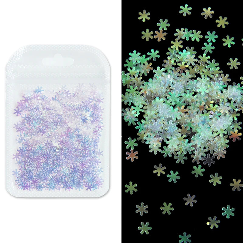 2g Holographic Nail Art Glitter - Star Butterfly Sequins Flakes