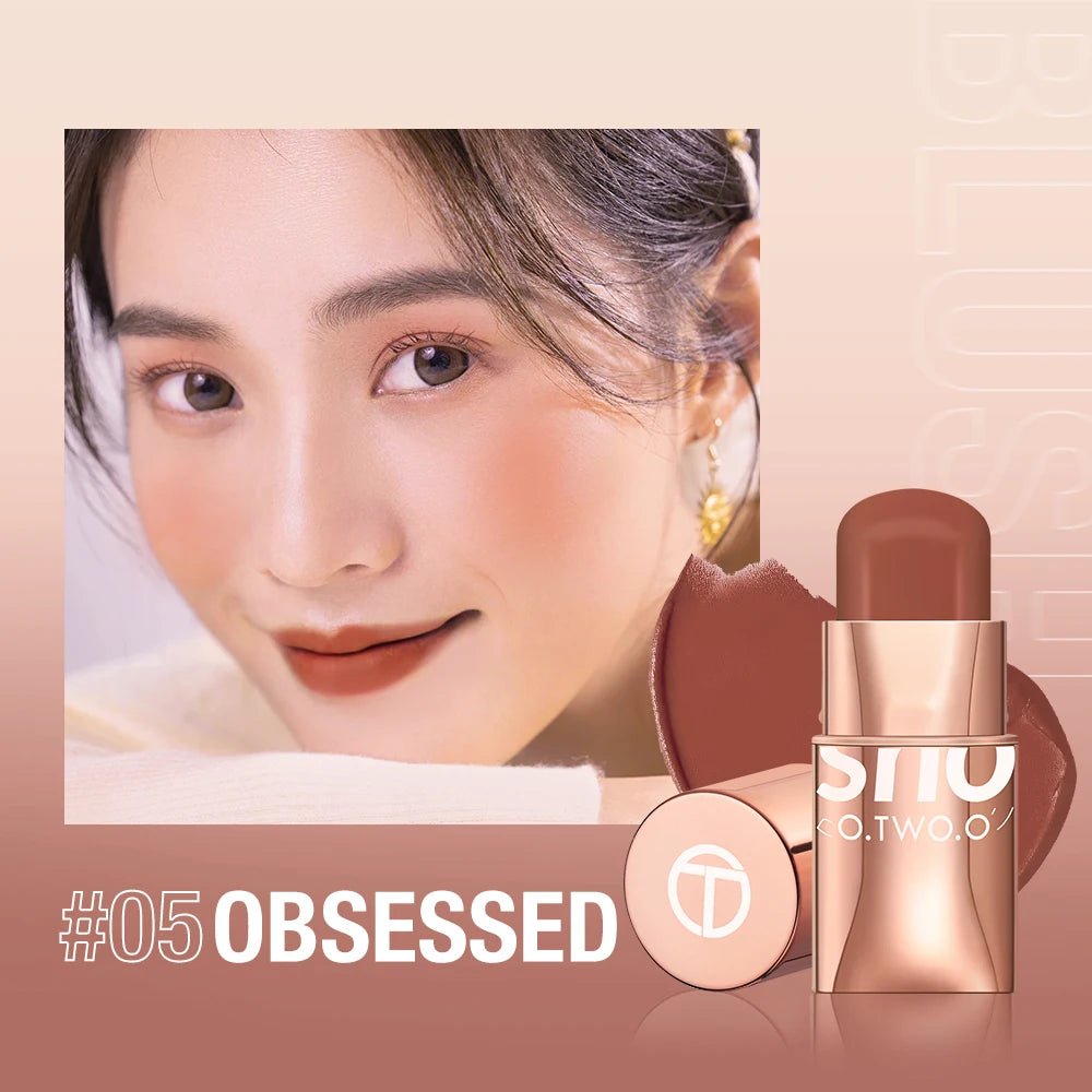 O.TWO.O High Pigment Blush Stick - Lip Cheek and Eye Cream