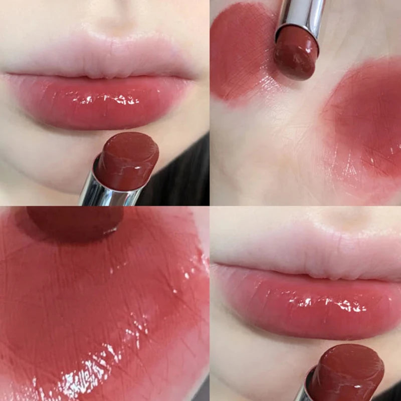 Mirror Glass Dark Red Lip Tint - Non-Stick Liquid Lip Glaze