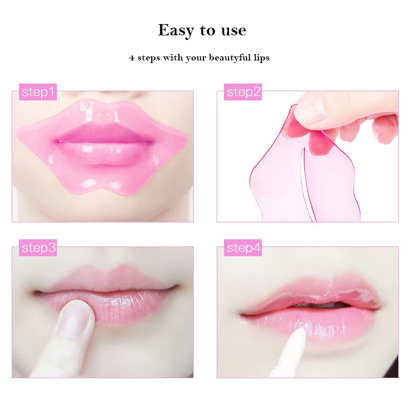 Collagen Fruit Essence Lip Mask Set - Moisturizing Lip Patches