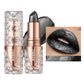 Quicksand Gold Glitter Lipstick - Silky Grapefruit Orange Shine