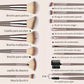3-20 Piece Makeup Brush Set - Brown Blending Beauty Tools