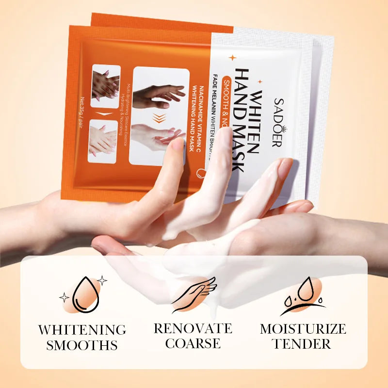 SADOER Niacinamide Hand Mask Gloves - Moisturizing Repair Care
