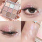 Pearlescent Glitter Highlighter Eyeshadow Palette - Dazzling Makeup