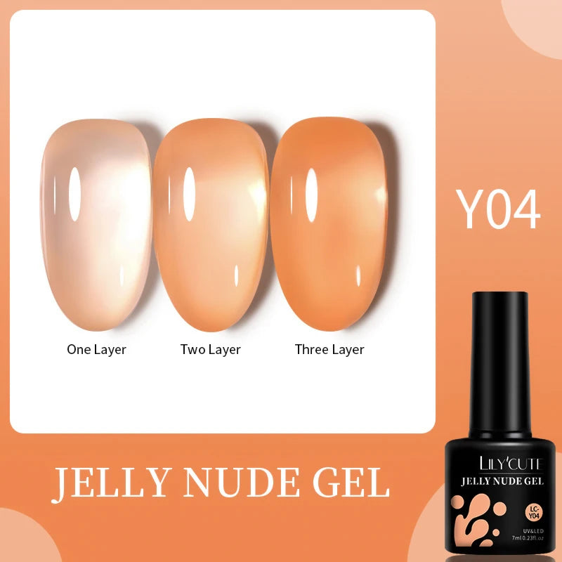 LILYCUTE 5ml Reflective Glitter Liner Gel - Champagne Nail Art