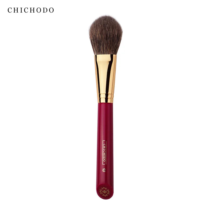 CHICHODO Animal Hair Makeup Brush - Wood Handle Beauty Tool