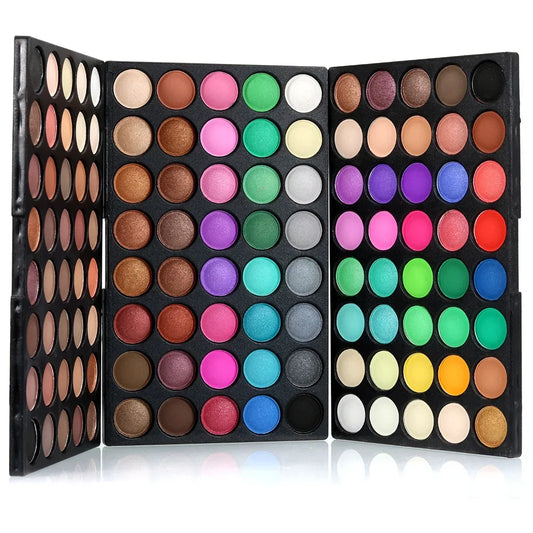 120-Color Stage Eyeshadow Palette - Matte Shimmer Glitter Makeup