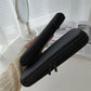 Waterproof Double-Zipper Brush Case - Black Travel Makeup Bag