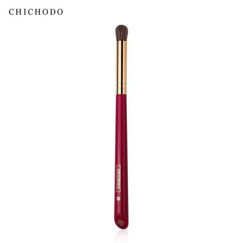 CHICHODO Animal Hair Makeup Brush - Wood Handle Beauty Tool