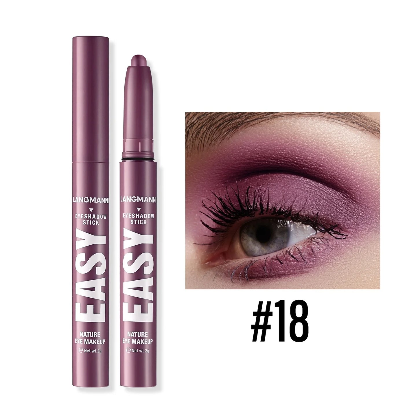 12-Color Pearly Waterproof Eyeshadow Stick Set