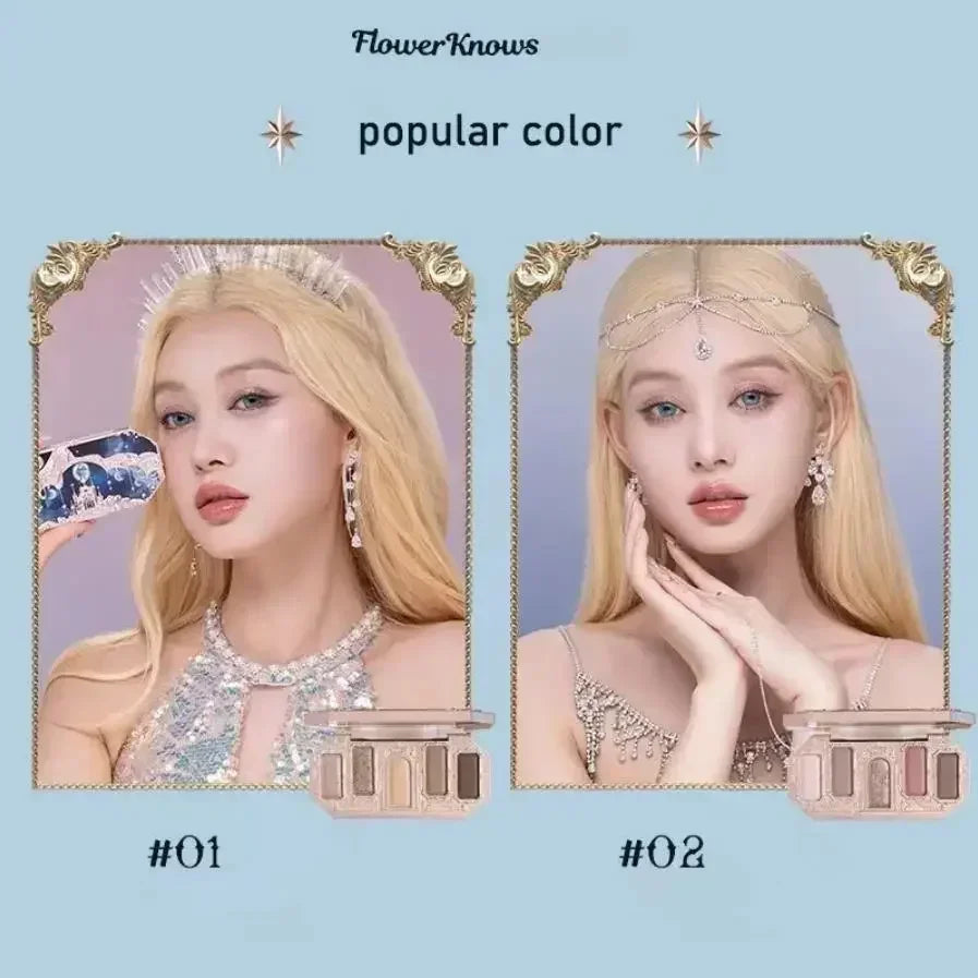 Flower Knows Moonlight Mermaid 8-Color Eyeshadow Palette