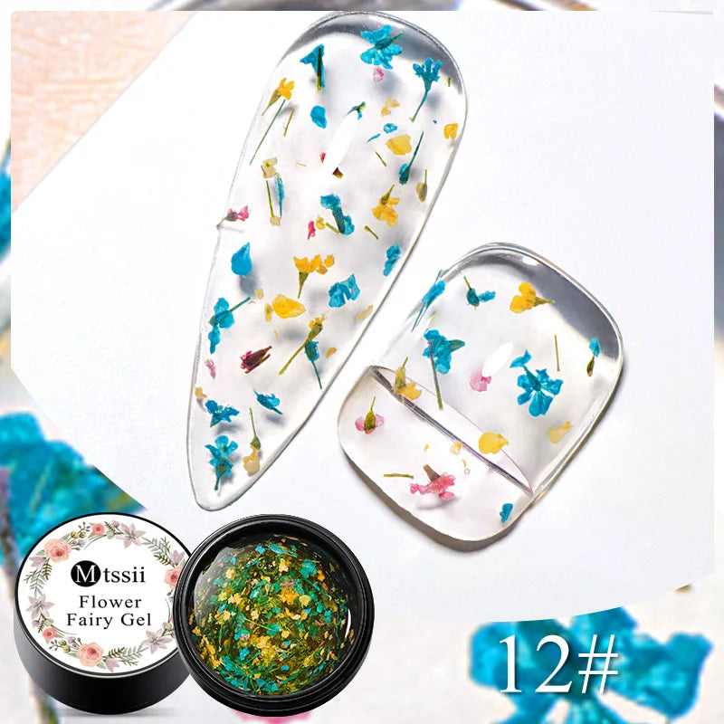 MTSSII Dried Flower Gel Nail Polish - Fairy Series Nail Art
