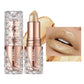 Quicksand Gold Glitter Lipstick - Silky Grapefruit Orange Shine
