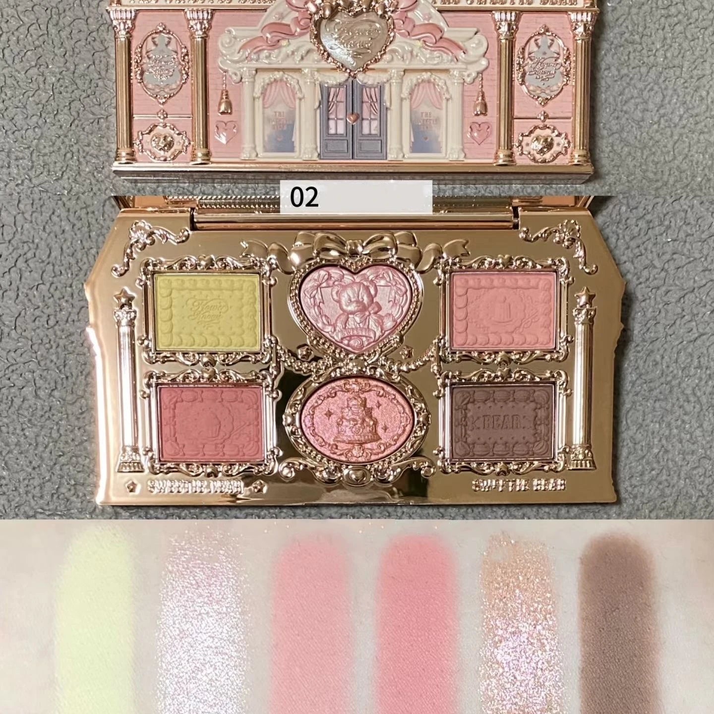 Flowerknows Strawberry Cupid Complexion Palette - Blush Eyeshadow Highlighter