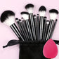 13-Piece Soft Makeup Brush Set - Foundation Blush and Eye Tools