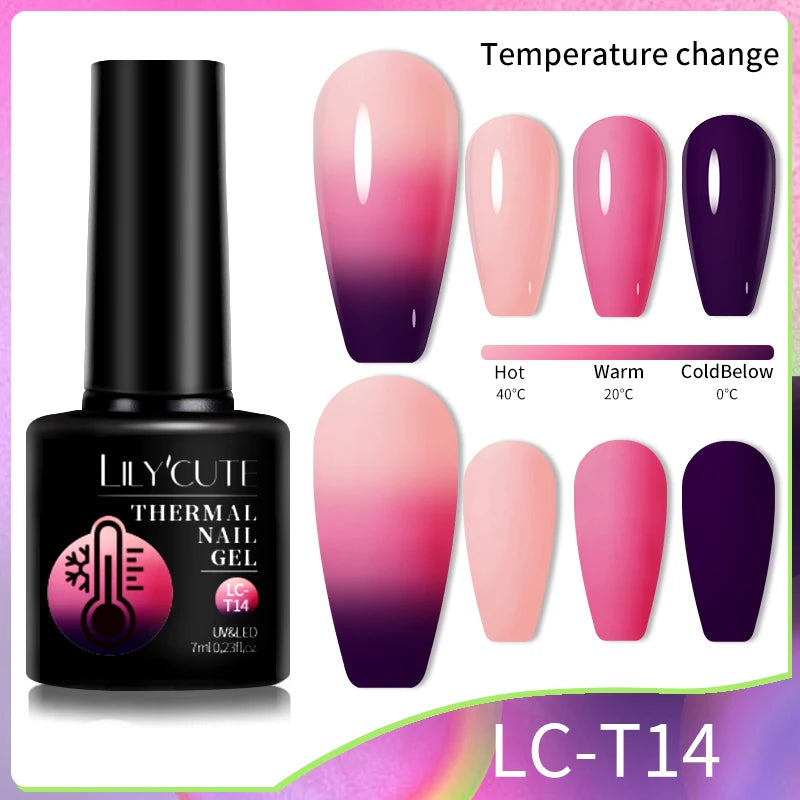 LILYCUTE 7ml Thermal Color-Changing Gel Nail Polish