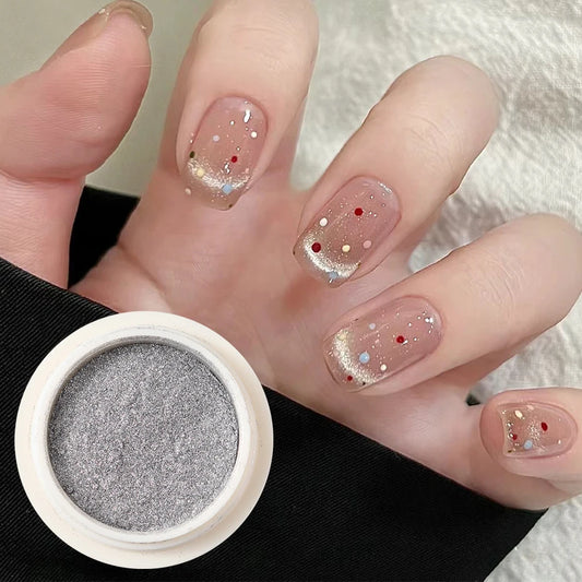 Aurora Cat Eye Magnetic Nail Powder - Chrome Chameleon Pigment