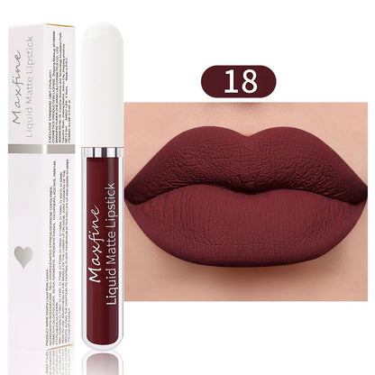 Matte Liquid Lipstick - Waterproof Velvet Lip Glaze
