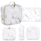 Marble Waterproof PU Cosmetic Bag - Makeup and Toiletry Organizer