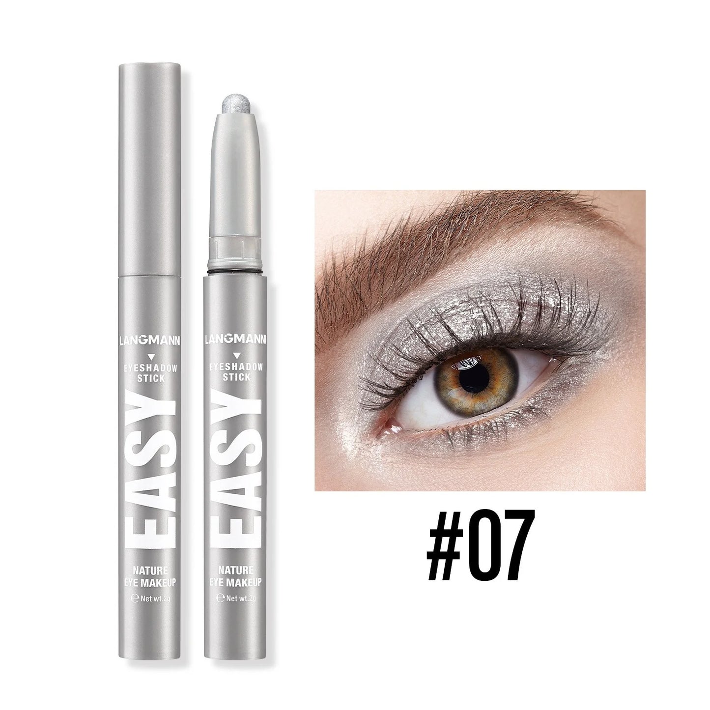 12-Color Pearly Waterproof Eyeshadow Stick Set