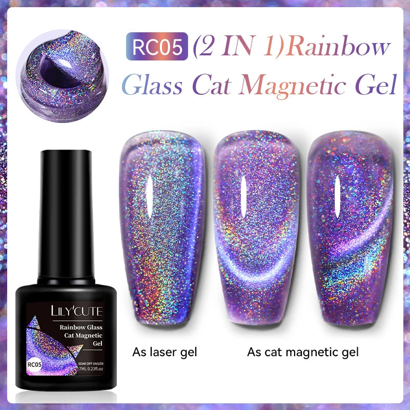 LILYCUTE 5ml Metallic Painting Liner Gel - Gold Silver Nail Art