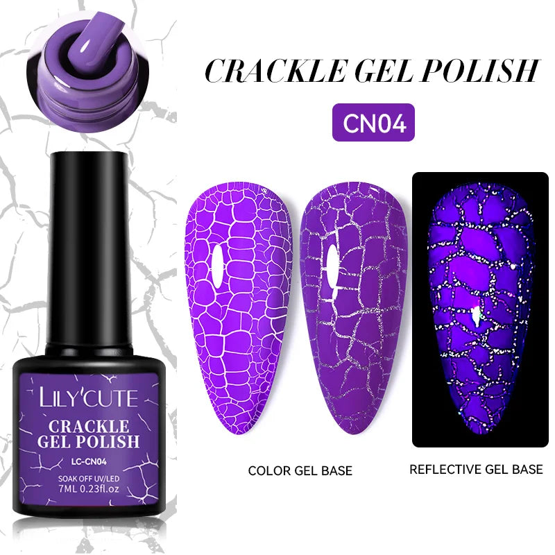 LILYCUTE 5ml Reflective Glitter Liner Gel - Champagne Nail Art