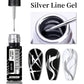 LILYCUTE 5ml Metallic Painting Liner Gel - Gold Silver Nail Art