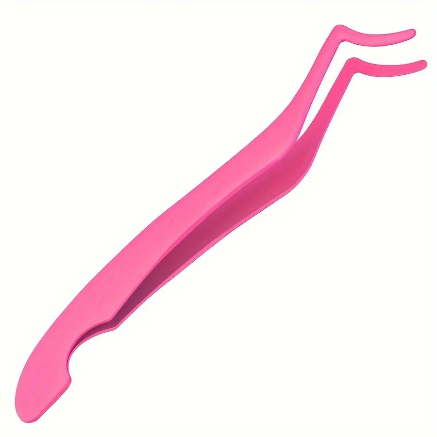 Stainless Steel Seahorse Eyelash Extension Tweezers - Straight & Curved Set