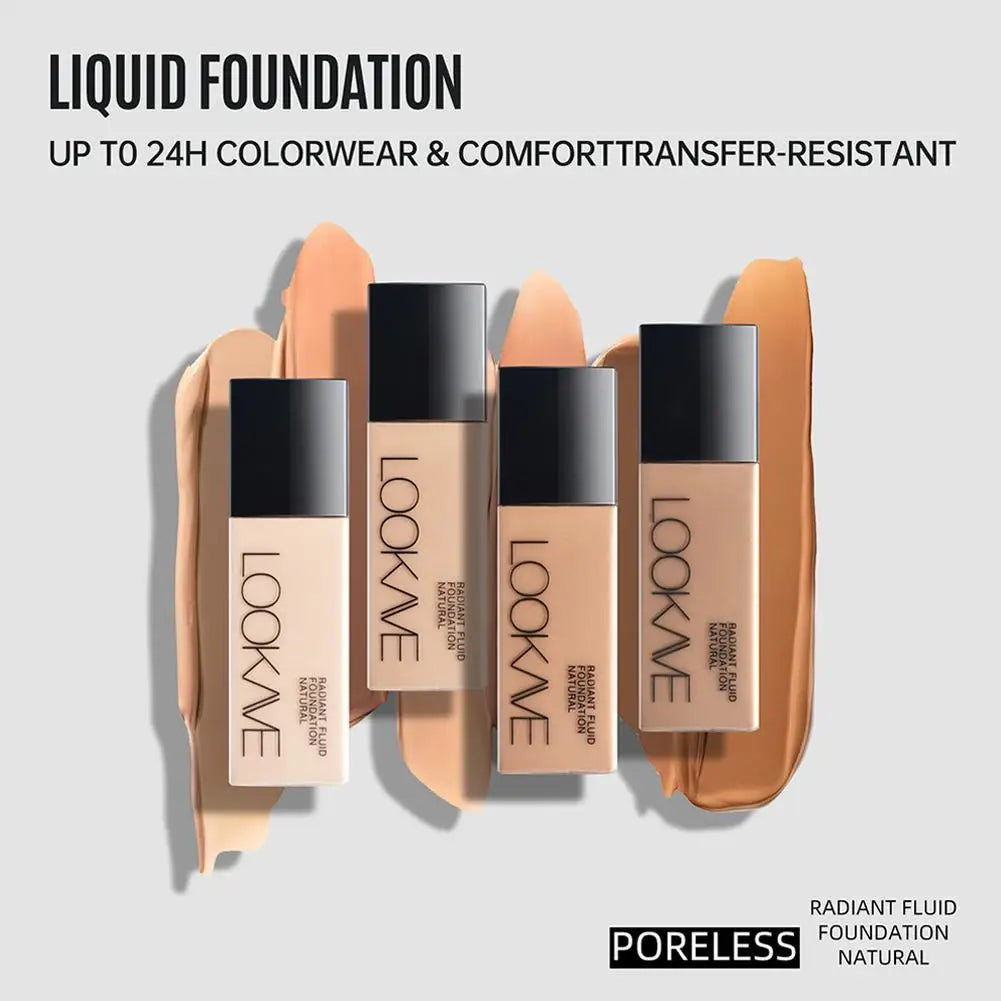 LOOKAVE Long-Lasting Natural Matte Liquid Foundation